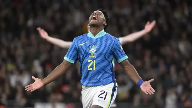 Com gol de Endrick, Brasil vence a Inglaterra na estreia de Dorival Júnior