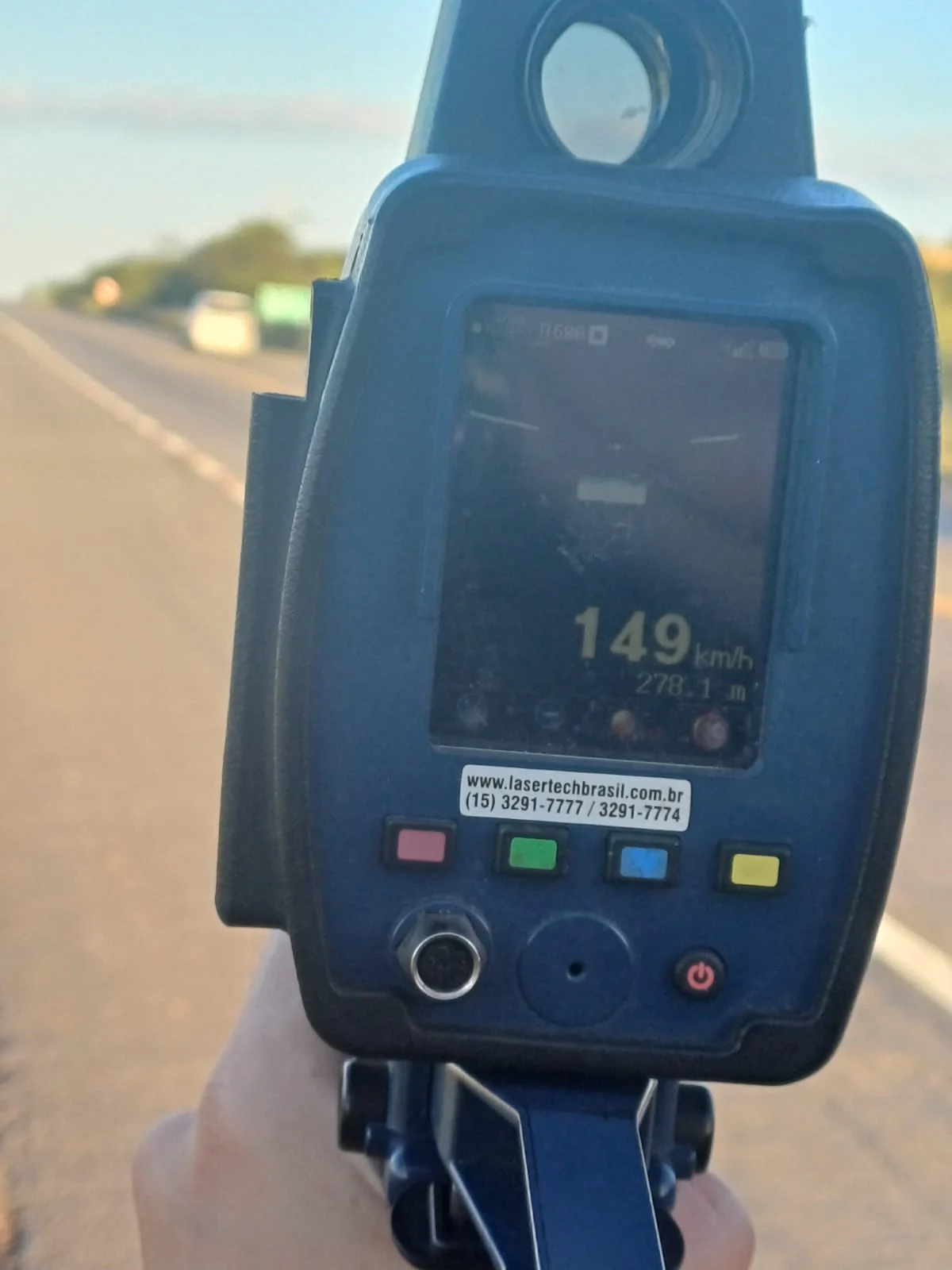 Veículo é flagrado a 149 km/h em trecho de 80 km/h durante operação da PRF no RN