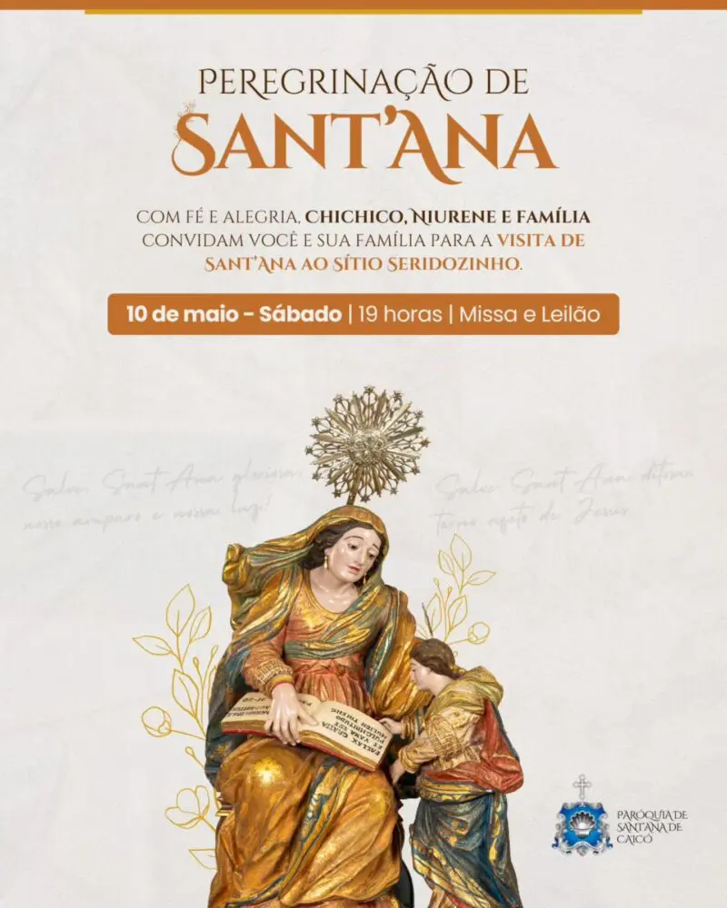 Fé e tradição: Peregrinações Rurais de Sant’Ana começam neste sábado em Caicó