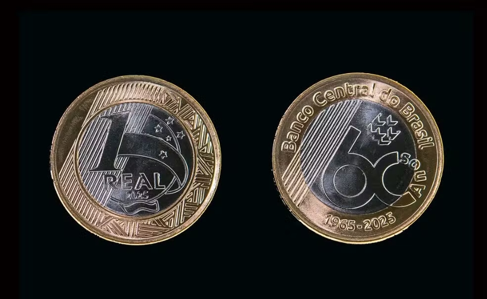 Banco Central lança moeda comemorativa de R$ 1 pelos 60 anos da instituição