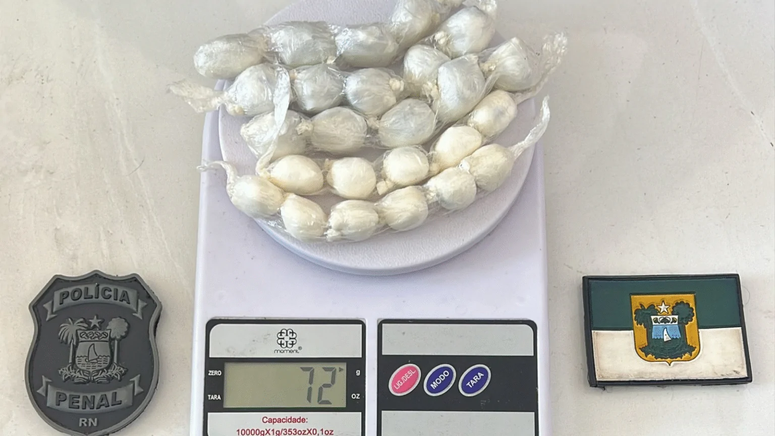 Visitante é flagrada com 26 porções de drogas durante revista na Penitenciária de Alcaçuz